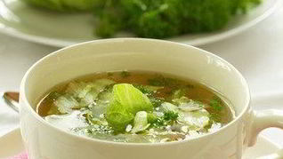 Рецепт Холодного супа из щавеля с огурцами и яйцами