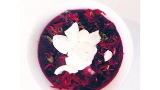 Рецепт Холодного супа из свеклы для спортсменов