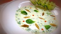 Рецепт Холодного супа с огурцом и копченой рыбой