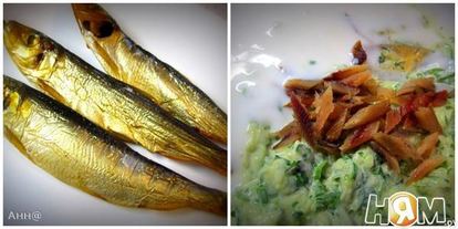 Шаг 1: холодного супа с огурцом и копченой рыбой