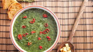 Рецепт Холодного зеленого супа