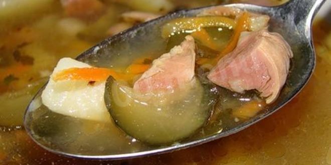 Рецепт кисломолочного холодника с копченостями