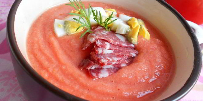 Рецепт Сальмореха — испанского холодного супа-пюре