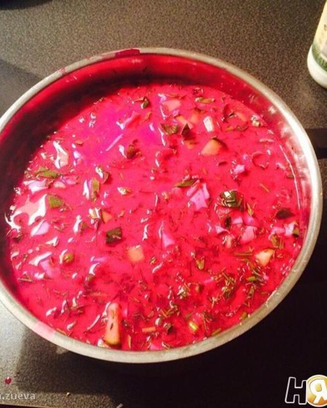 Рецепт свекольного холодника с закваской