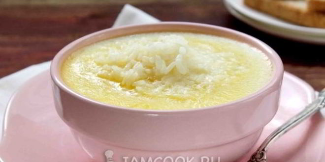 Рецепт молочного супа с рисом
