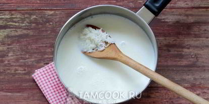 Шаг 5: молочного супа с рисом