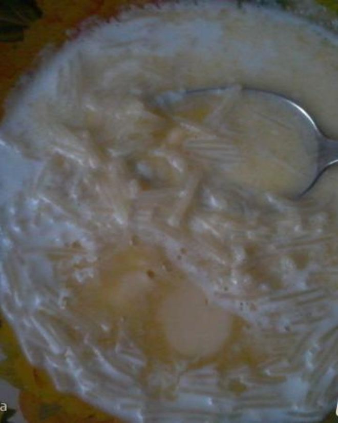 Рецепт молочного супа с вермишелью