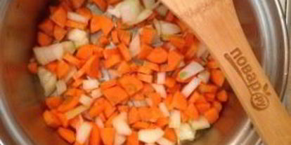 Шаг 1: морковного супа с булгуром