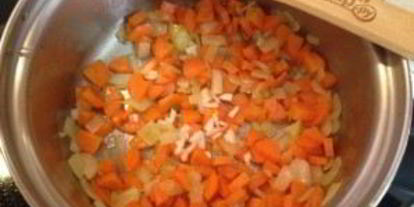 Шаг 2: морковного супа с булгуром