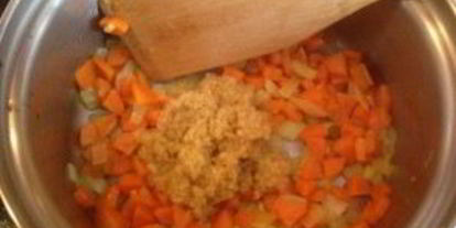 Шаг 4: морковного супа с булгуром