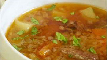 Рецепт Мясного супа с курагой