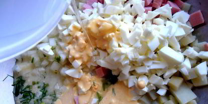 Шаг 15: деревенской окрошки на березовом соке