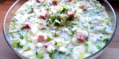 Шаг 17: деревенской окрошки на березовом соке