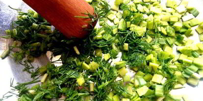 Шаг 4: деревенской окрошки на березовом соке