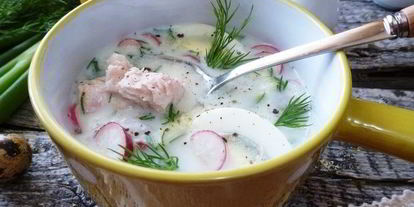 Шаг 3: легкой окрошки с тунцом