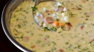 Рецепт Окрошки классической на кефире