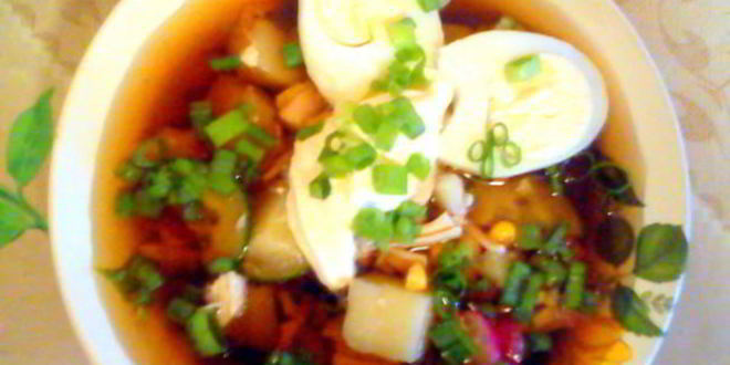 Рецепт окрошки майской фантазия