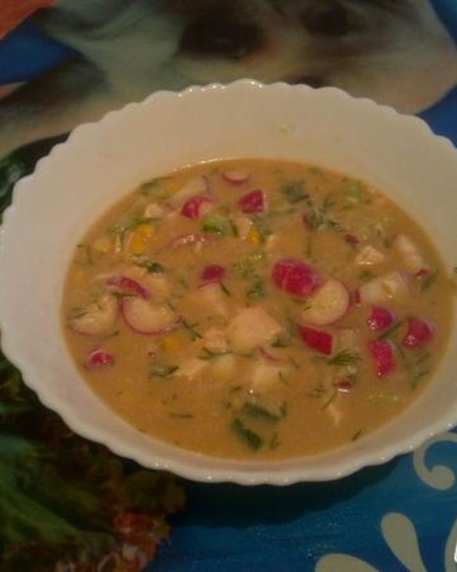 Рецепт окрошки майской фантазия