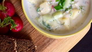 Рецепт Окрошки на айране