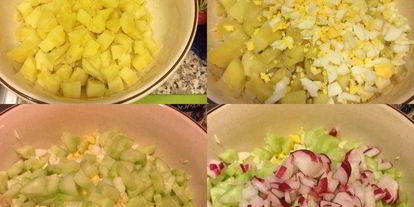 Шаг 1: окрошки ны айран