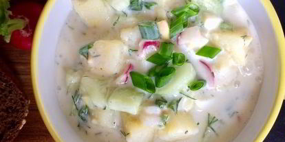 Шаг 3: окрошки ны айран