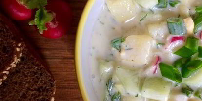 Шаг 4: окрошки ны айран