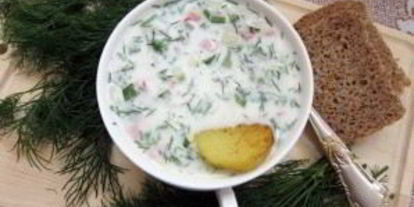 Шаг 5: окрошки на кефире и минеральной воде