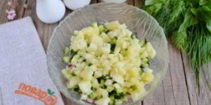 Шаг 3: окрошки на кефире с крапивой и мятой