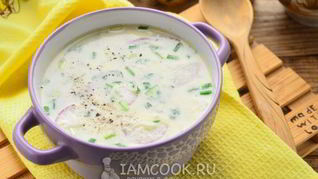 Рецепт Окрошки на майонезе с колбасой