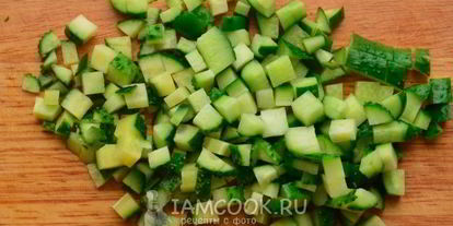 Шаг 6: окрошки на майонезе с колбасой