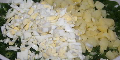 Шаг 2: окрошки на мацони и айране