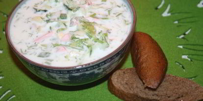 Шаг 5: окрошки на сметане и айране