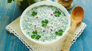 Рецепт Окрошки на сметане