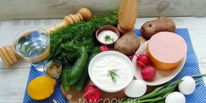 Шаг 3: окрошки на сметане