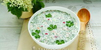 Шаг 11: окрошки на сметане