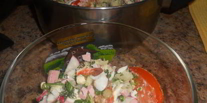 Шаг 5: окрошки на свекольном отваре