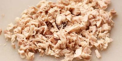 Шаг 3: окрошки на тане с курицей