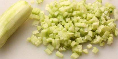 Шаг 4: окрошки на тане с курицей