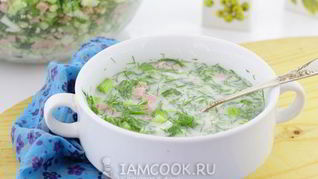 Рецепт Окрошки на воде с уксусом