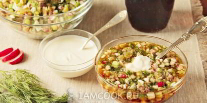 Шаг 10: окрошки с говядиной