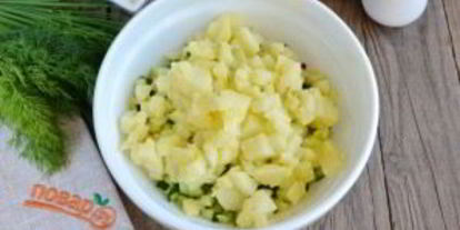 Шаг 3: окрошки с колбасой