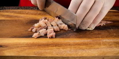 Шаг 3: окрошки с рыбого горячего копчений