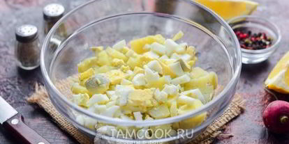 Шаг 5: окрошки с рыбой