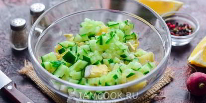 Шаг 6: окрошки с рыбой