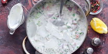 Шаг 11: окрошки с рыбой