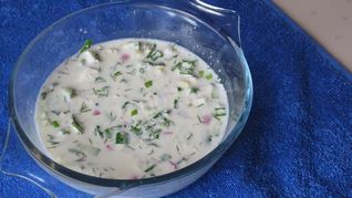 Рецепт Вкусной окрошки на сметане и воде