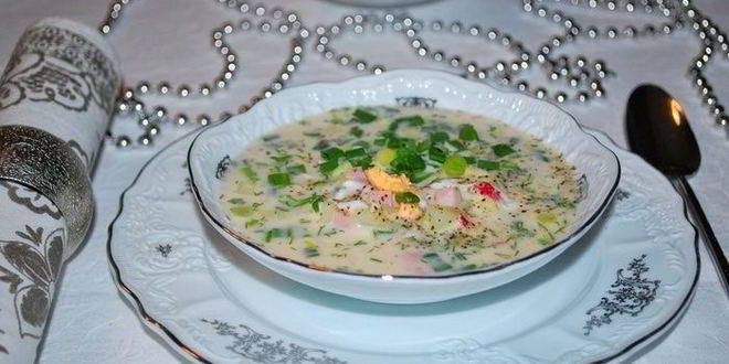 Рецепт зимней окрошки