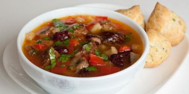 Рецепт острого супа с фасолью