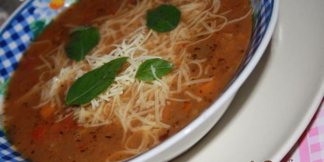 Рецепт Итальянского овощной суп Минестроне