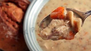 Рецепт Куриного сливочного супа с овощами